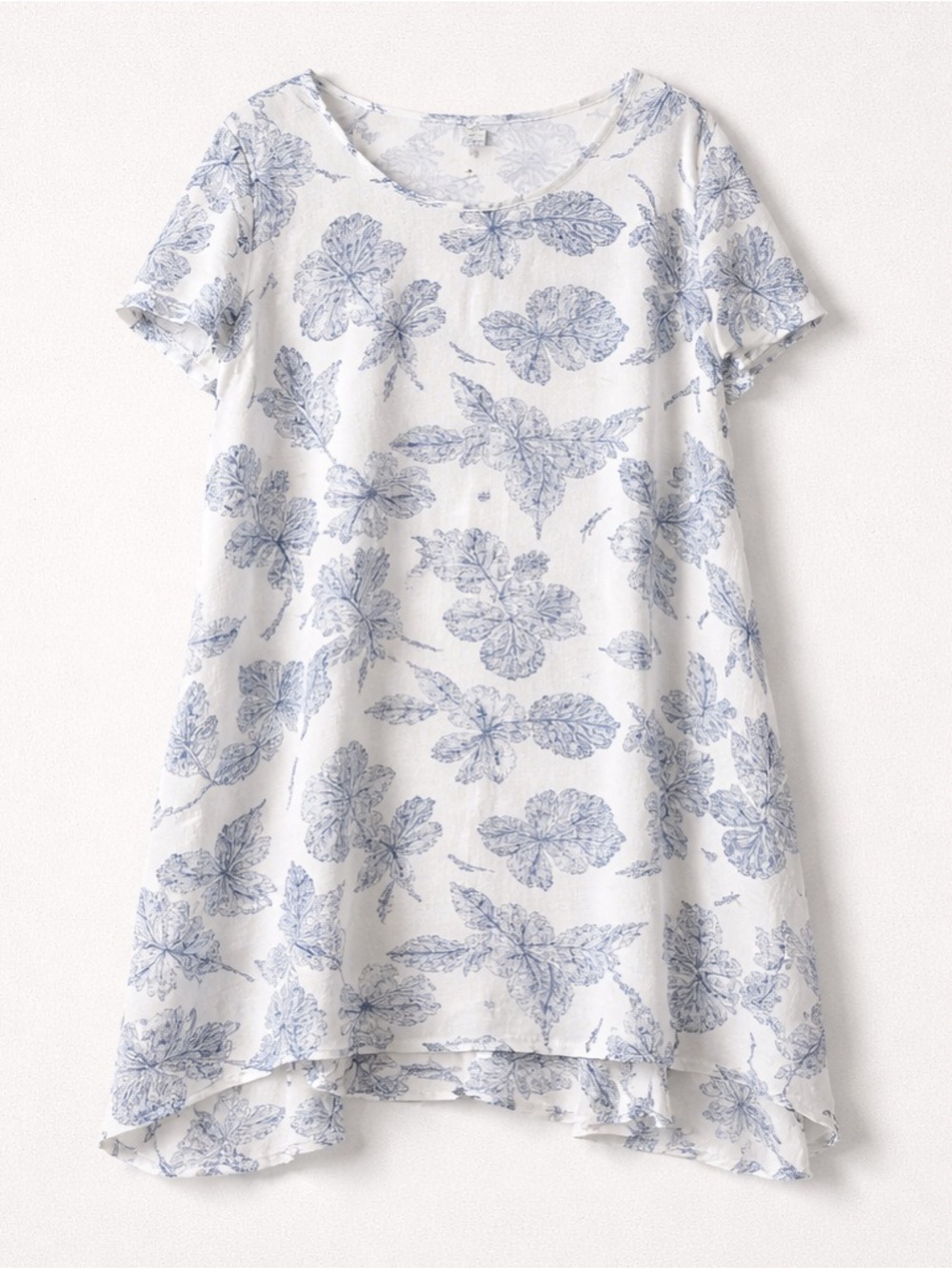 Feminine Relaxed Fit Flower & Leaf Print Dress | Red Coral | Size XXL